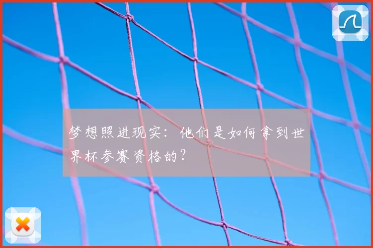 梦想照进现实:他们是如何拿到世界杯参赛资格的?