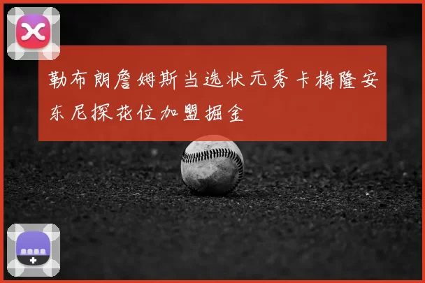 勒布朗詹姆斯当选状元秀卡梅隆安东尼探花位加盟掘金