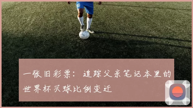 一张旧彩票:追踪父亲笔记本里的世界杯买球比例变迁
